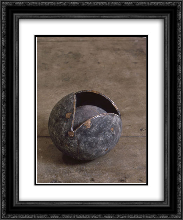 Rumblings from Within 20x24 Black Ornate Wood Framed Art Print Poster with Double Matting by Vollmer, Ruth