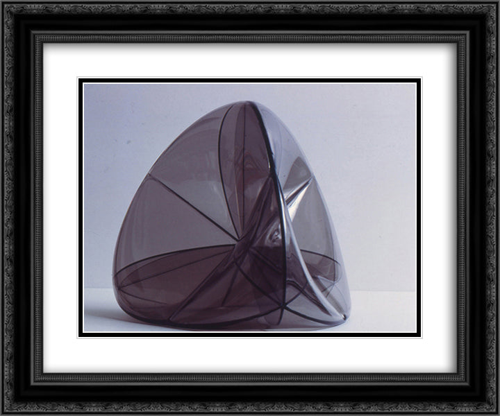 Steiner Surface 24x20 Black Ornate Wood Framed Art Print Poster with Double Matting by Vollmer, Ruth