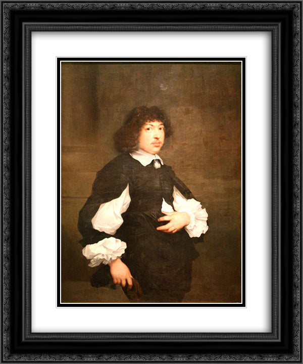 Bourgmestre hollandais 20x24 Black Ornate Wood Framed Art Print Poster with Double Matting by Bourdon, Sebastien