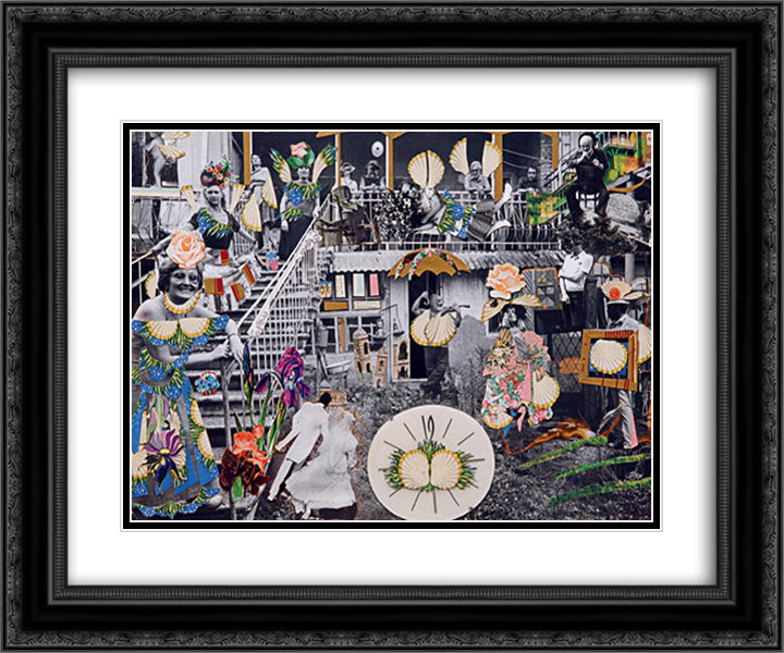 I sold dacha 24x20 Black Ornate Wood Framed Art Print Poster with Double Matting by Parajanov, Sergei