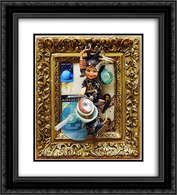 Yurik (Yuri Gagarin) 20x22 Black Ornate Wood Framed Art Print Poster with Double Matting by Parajanov, Sergei