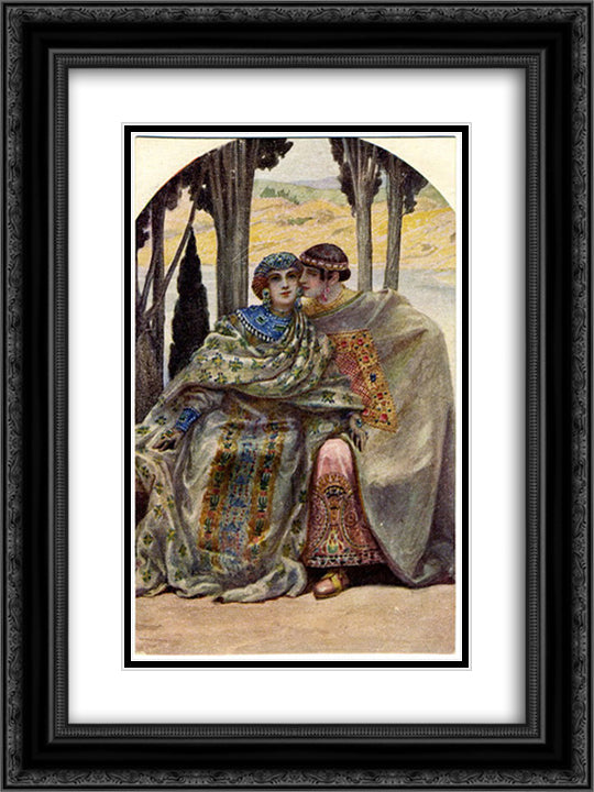 Byzantium 18x24 Black Ornate Wood Framed Art Print Poster with Double Matting by Solomko, Sergey