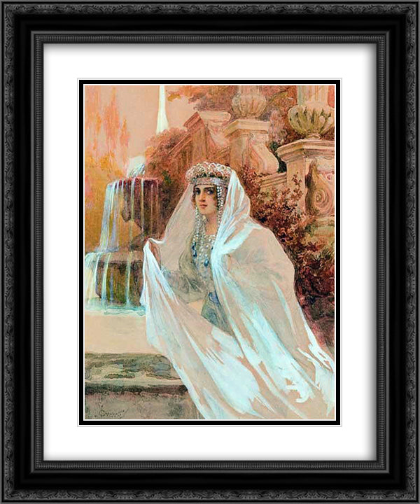 Escape 20x24 Black Ornate Wood Framed Art Print Poster with Double Matting by Solomko, Sergey