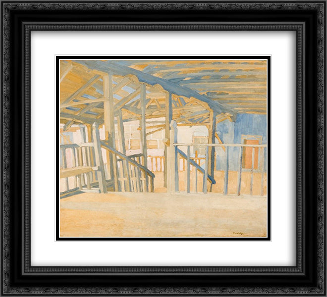 View 22x20 Black Ornate Wood Framed Art Print Poster with Double Matting by Papaloukas, Spyros