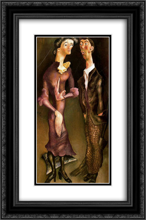 Beatitude 16x24 Black Ornate Wood Framed Art Print Poster with Double Matting by Spencer, Stanley