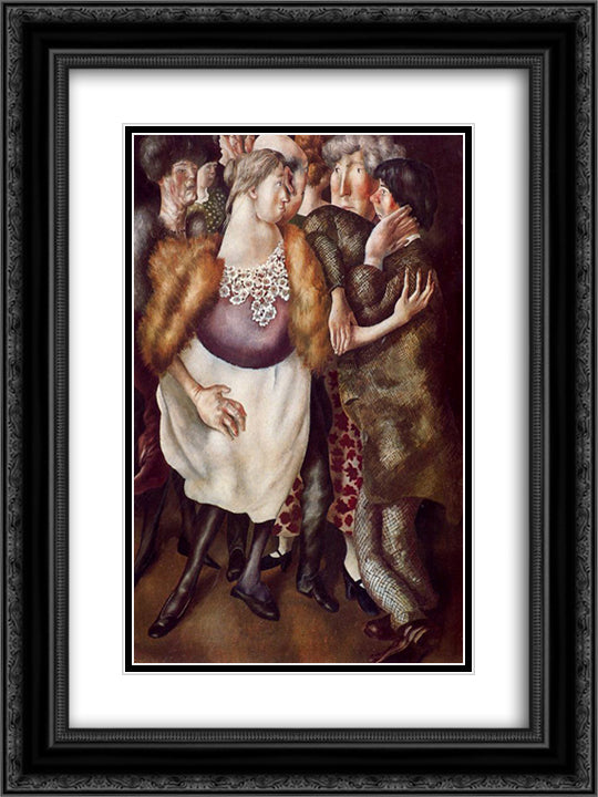 Beatitude 5 - Contemplation 18x24 Black Ornate Wood Framed Art Print Poster with Double Matting by Spencer, Stanley