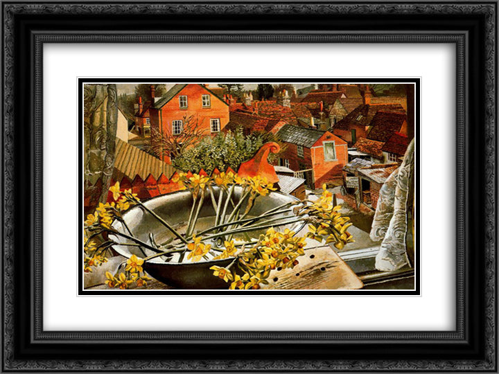 From the Artist's Studio 24x18 Black Ornate Wood Framed Art Print Poster with Double Matting by Spencer, Stanley