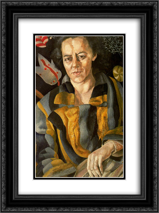 The Psychiatrist 18x24 Black Ornate Wood Framed Art Print Poster with Double Matting by Spencer, Stanley