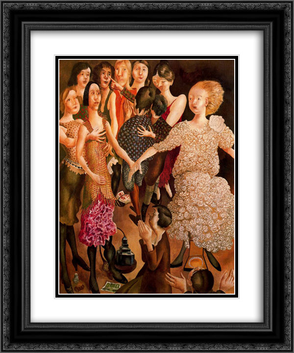 Untitled 20x24 Black Ornate Wood Framed Art Print Poster with Double Matting by Spencer, Stanley