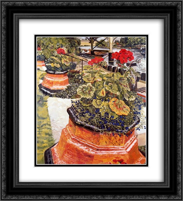 Upper Reach 20x22 Black Ornate Wood Framed Art Print Poster with Double Matting by Spencer, Stanley