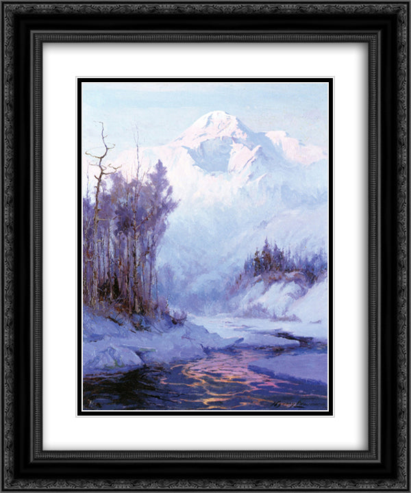 The Breakup 20x24 Black Ornate Wood Framed Art Print Poster with Double Matting by Laurence, Sydney