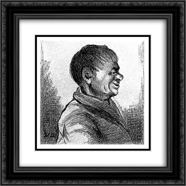 Farmer 20x20 Black Ornate Wood Framed Art Print Poster with Double Matting by Doesburg, Theo van