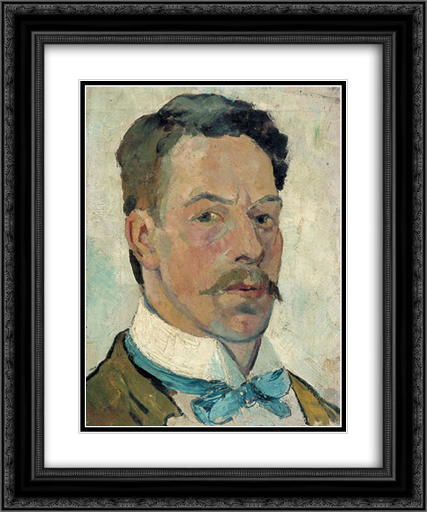 Self portrait 20x24 Black Ornate Wood Framed Art Print Poster with Double Matting by Doesburg, Theo van