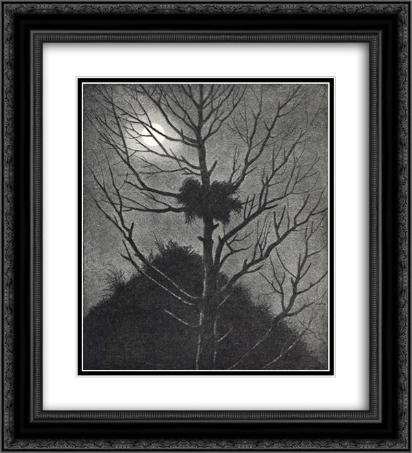 Desolation 20x22 Black Ornate Wood Framed Art Print Poster with Double Matting by Kittelsen, Theodor Severin