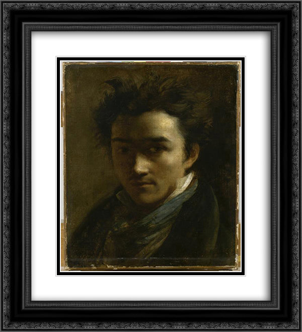 Colin Alexander, painter 20x22 Black Ornate Wood Framed Art Print Poster with Double Matting by Gericault, Theodore