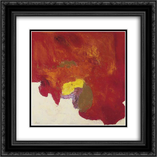 Byzantium III 20x20 Black Ornate Wood Framed Art Print Poster with Double Matting by Stamos, Theodoros