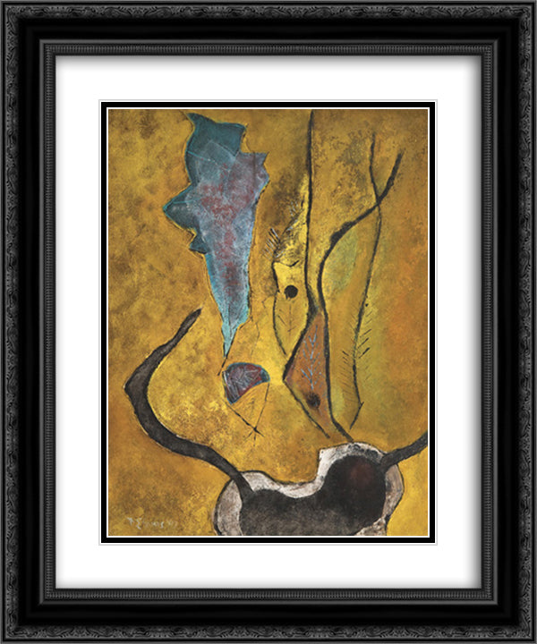 Flight of the Spectre 20x24 Black Ornate Wood Framed Art Print Poster with Double Matting by Stamos, Theodoros