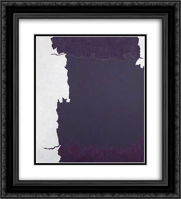 Infinity Field, Creten Series Rizitika #4 20x22 Black Ornate Wood Framed Art Print Poster with Double Matting by Stamos, Theodoros