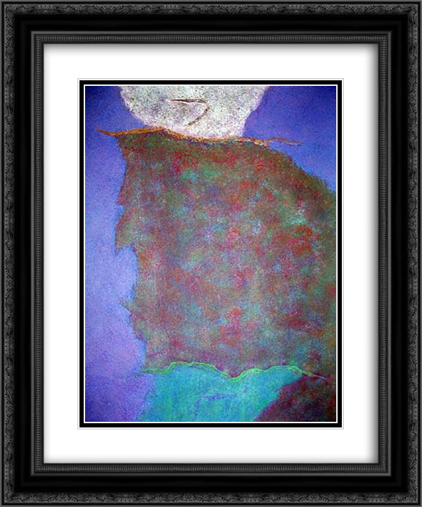 Infinity Field, Jerusalem Series 20x24 Black Ornate Wood Framed Art Print Poster with Double Matting by Stamos, Theodoros