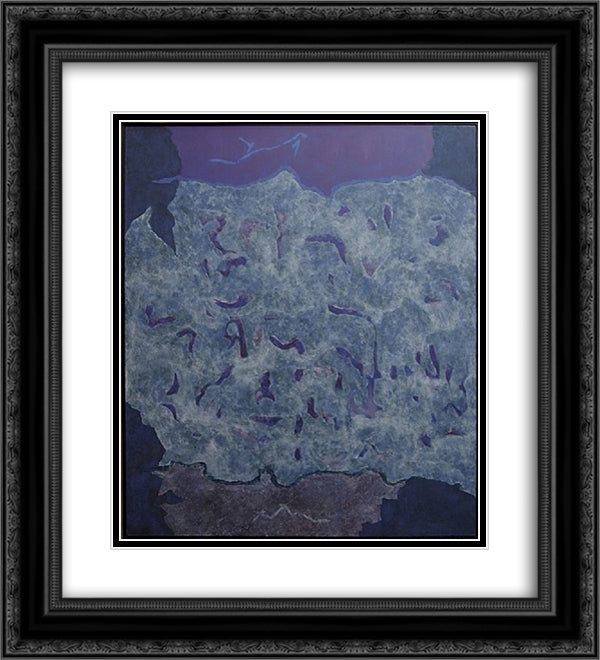Infinity Field, Jerusalem Series IV 20x22 Black Ornate Wood Framed Art Print Poster with Double Matting by Stamos, Theodoros
