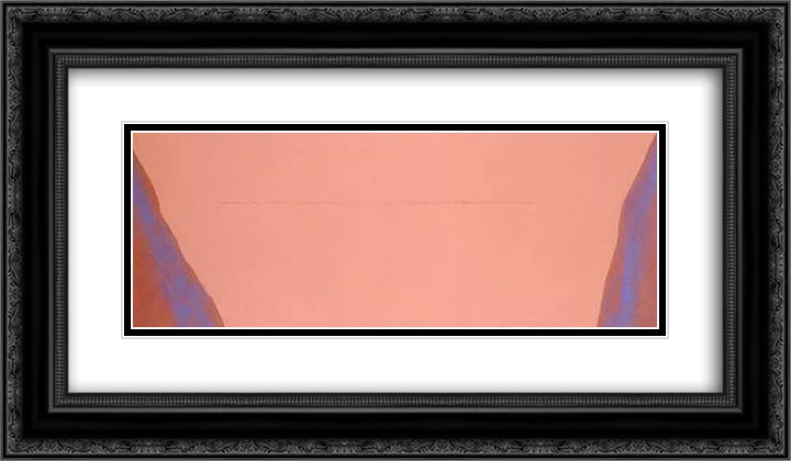 Infinity Field 24x14 Black Ornate Wood Framed Art Print Poster with Double Matting by Stamos, Theodoros