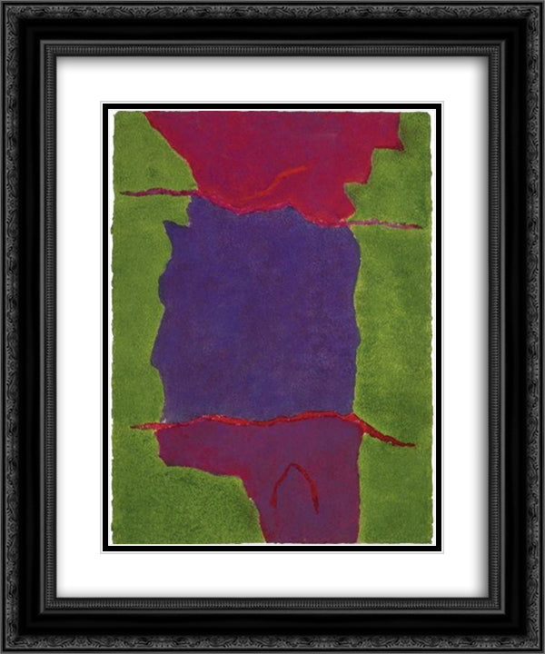 Infinity Field Lefkada Series 1979 20x24 Black Ornate Wood Framed Art Print Poster with Double Matting by Stamos, Theodoros
