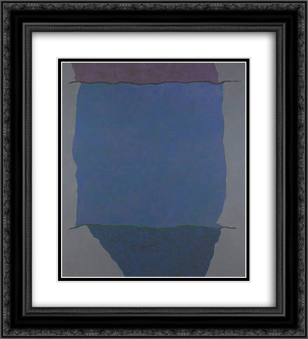Infinity Field Lefkada Series 1979_ 20x22 Black Ornate Wood Framed Art Print Poster with Double Matting by Stamos, Theodoros
