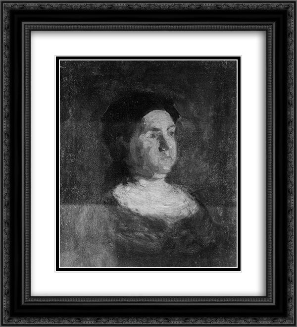 Sketch for Maybelle 20x22 Black Ornate Wood Framed Art Print Poster with Double Matting by Eakins, Thomas
