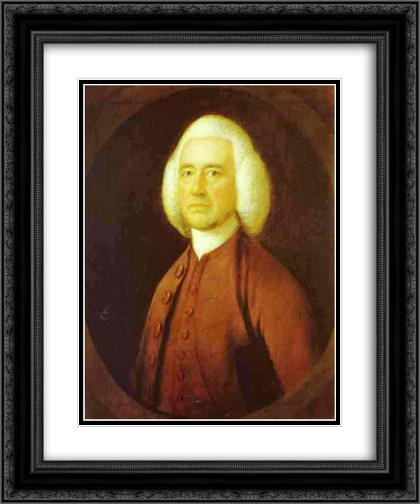 Robert Butcher of Walthamstan 20x24 Black Ornate Wood Framed Art Print Poster with Double Matting by Gainsborough, Thomas