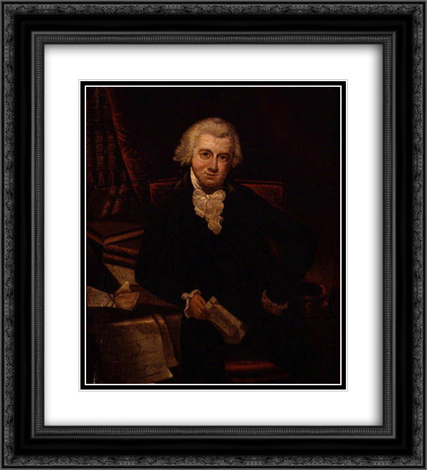 John Reeves 20x22 Black Ornate Wood Framed Art Print Poster with Double Matting by Hardy, Thomas
