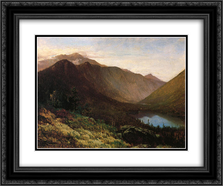 Mount Lafayette, Franconia Notch, New Hampshire 24x20 Black Ornate Wood Framed Art Print Poster with Double Matting by Hill, Thomas
