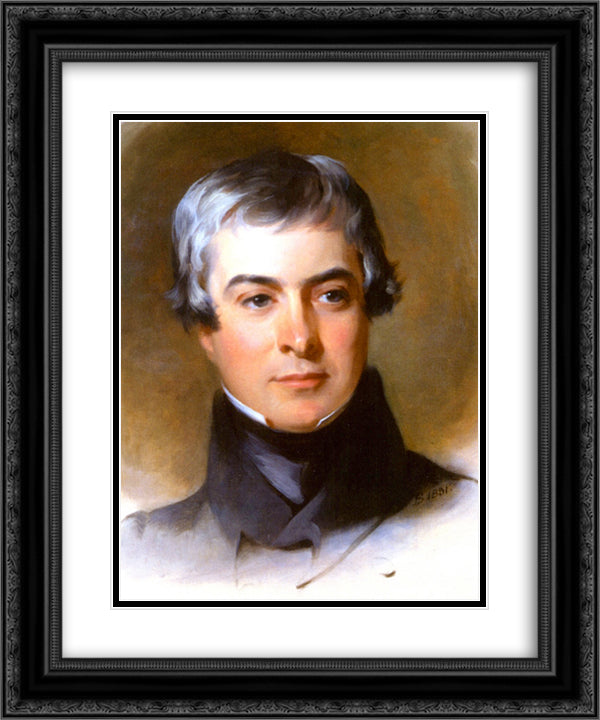 Benjamin Gratz 20x24 Black Ornate Wood Framed Art Print Poster with Double Matting by Sully, Thomas