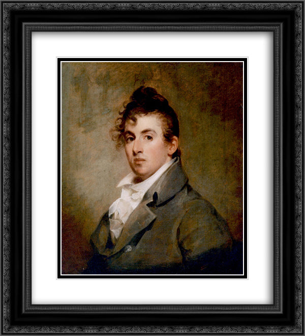 Chester Sully 20x22 Black Ornate Wood Framed Art Print Poster with Double Matting by Sully, Thomas