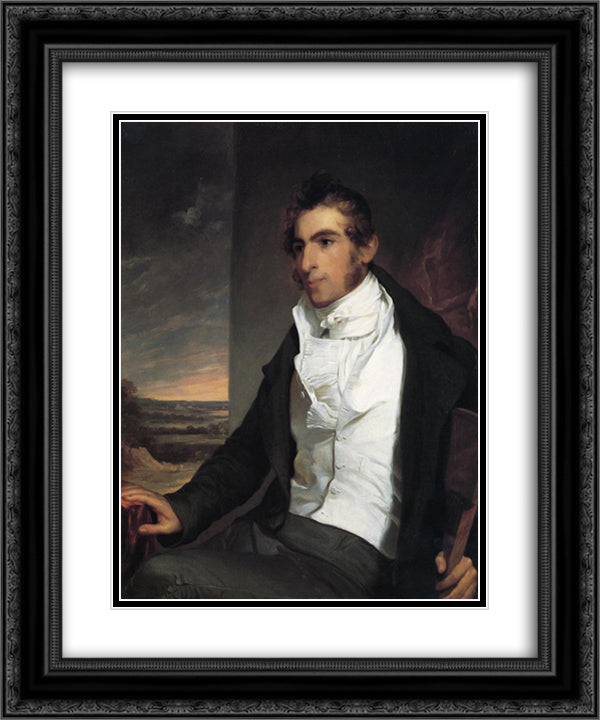 Daniel LaMotte 20x24 Black Ornate Wood Framed Art Print Poster with Double Matting by Sully, Thomas