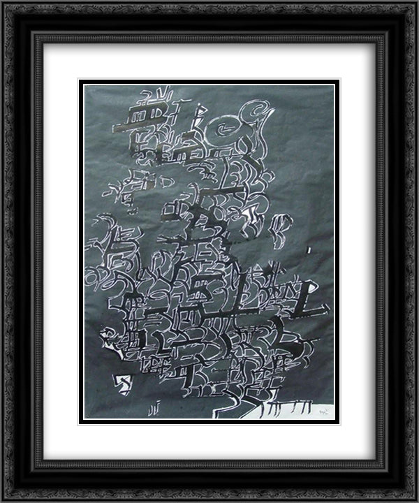 Music to Be Seen (Open Edge Series) 20x24 Black Ornate Wood Framed Art Print Poster with Double Matting by Wilke, Ulfert