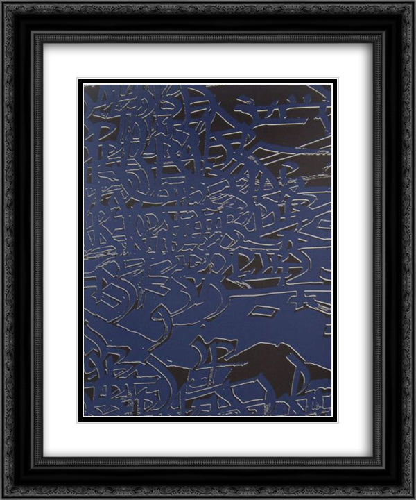 Without Words VIII 20x24 Black Ornate Wood Framed Art Print Poster with Double Matting by Wilke, Ulfert