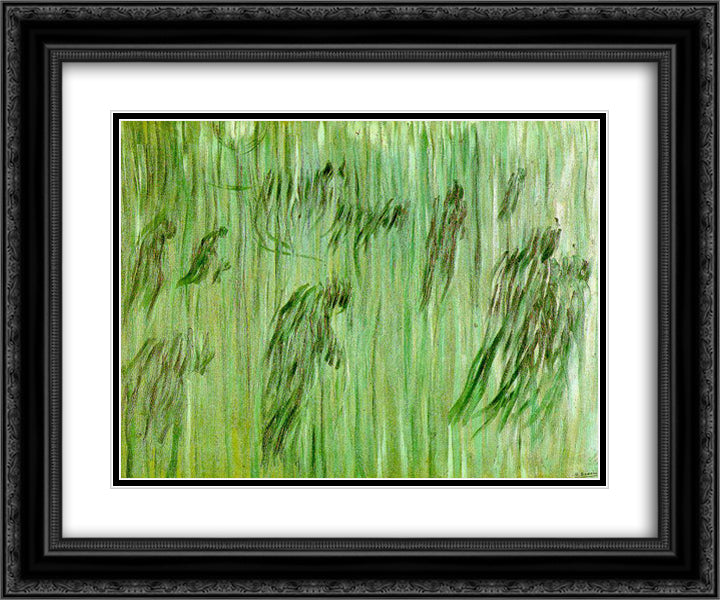 States Of Mind (Study) Those Who Stay 24x20 Black Ornate Wood Framed Art Print Poster with Double Matting by Boccioni, Umberto