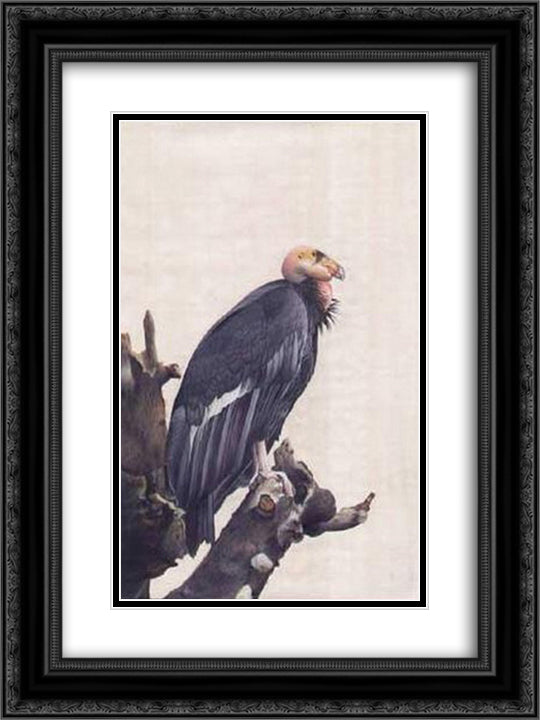 unknown title 18x24 Black Ornate Wood Framed Art Print Poster with Double Matting by Mansur, Ustad