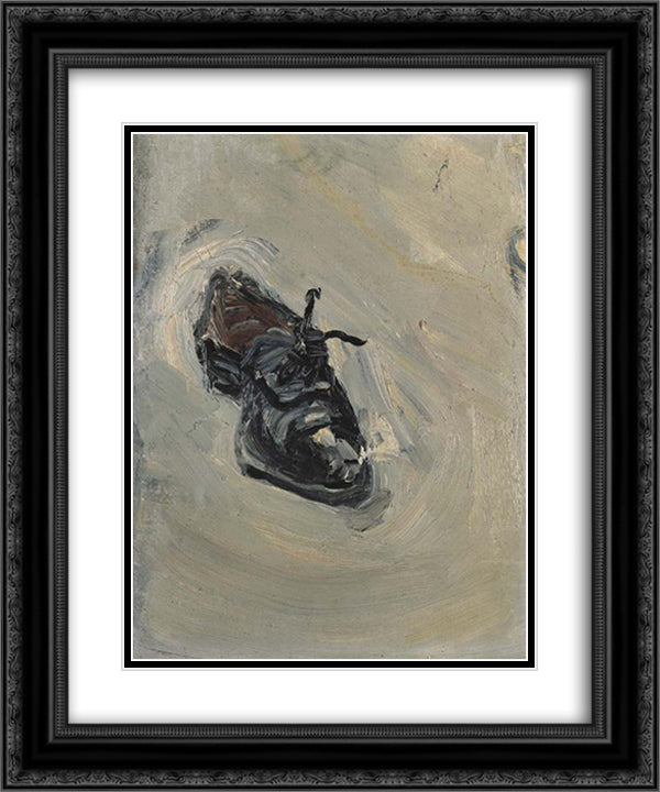 Der Schuh 20x24 Black Ornate Wood Framed Art Print Poster with Double Matting by Varlin