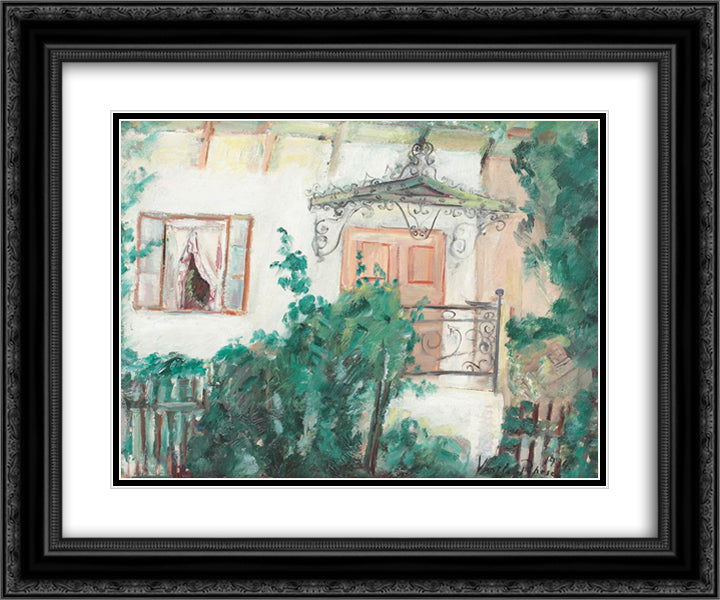 Marquee House (Painter's Wife's Home) 24x20 Black Ornate Wood Framed Art Print Poster with Double Matting by Popescu, Vasile