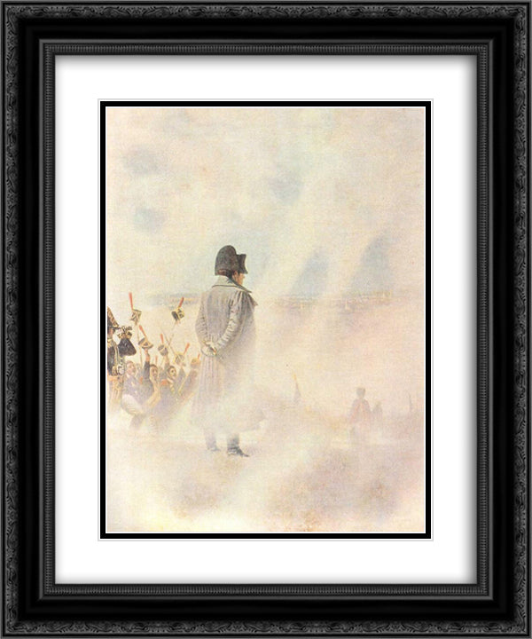 Before Moscow - waiting for the deputation of boyars 20x24 Black Ornate Wood Framed Art Print Poster with Double Matting by Vereshchagin, Vasily