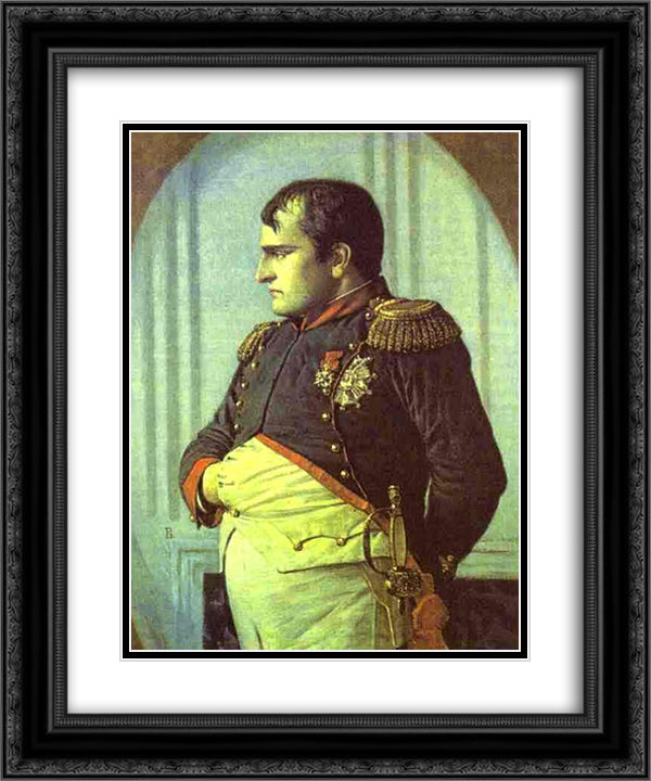 Napoleon in the Petroff Palace 20x24 Black Ornate Wood Framed Art Print Poster with Double Matting by Vereshchagin, Vasily