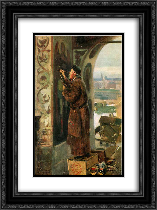 Iconographer 18x24 Black Ornate Wood Framed Art Print Poster with Double Matting by Makovsky, Vladimir