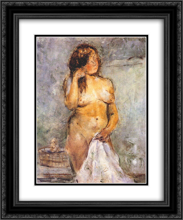Female bather 20x24 Black Ornate Wood Framed Art Print Poster with Double Matting by Tatlin, Vladimir