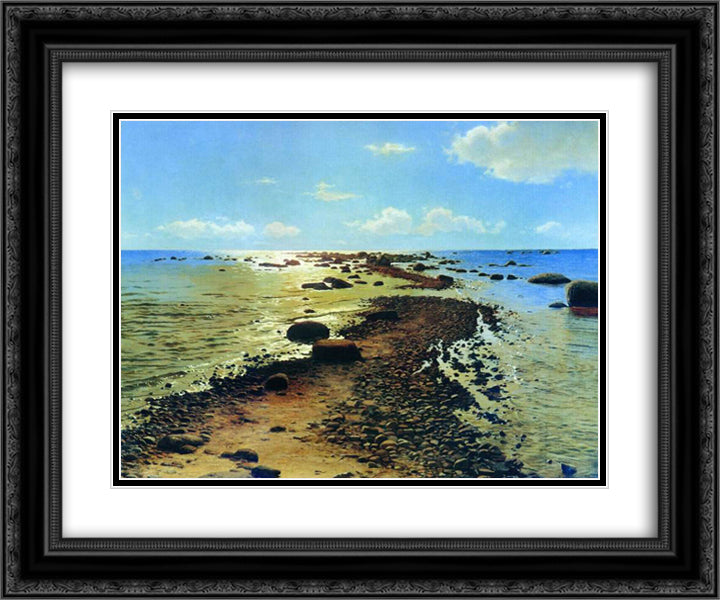 Shallow 24x20 Black Ornate Wood Framed Art Print Poster with Double Matting by Orlovsky, Volodymyr