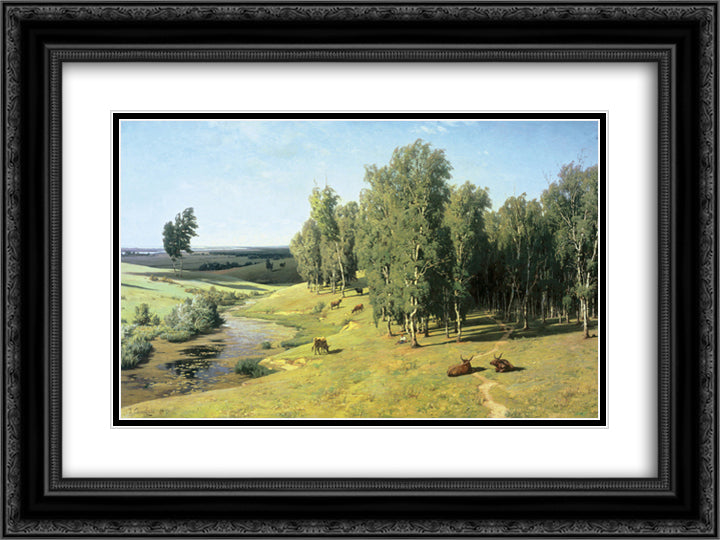 Summer day 24x18 Black Ornate Wood Framed Art Print Poster with Double Matting by Orlovsky, Volodymyr