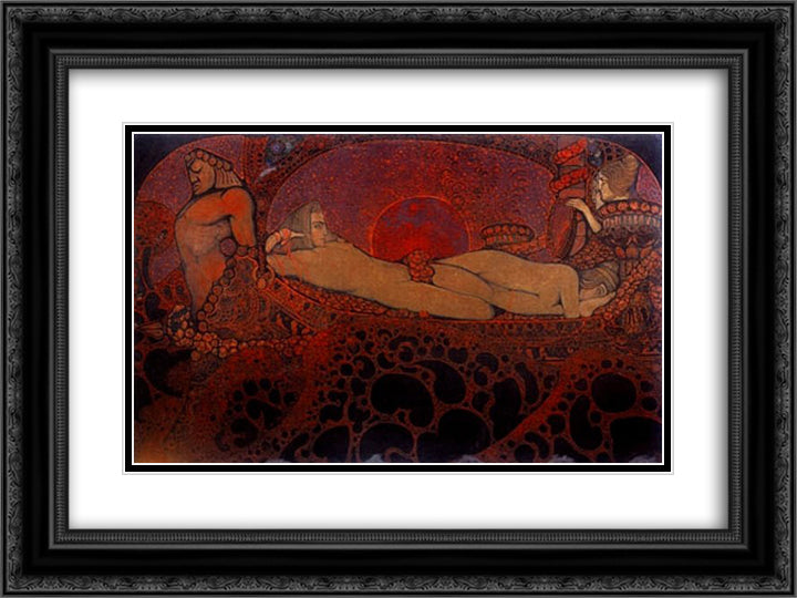 Argonauts 24x18 Black Ornate Wood Framed Art Print Poster with Double Matting by Maksymovych, Vsevolod