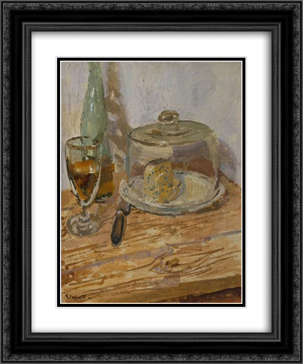 Roquefort 20x24 Black Ornate Wood Framed Art Print Poster with Double Matting by Sickert, Walter