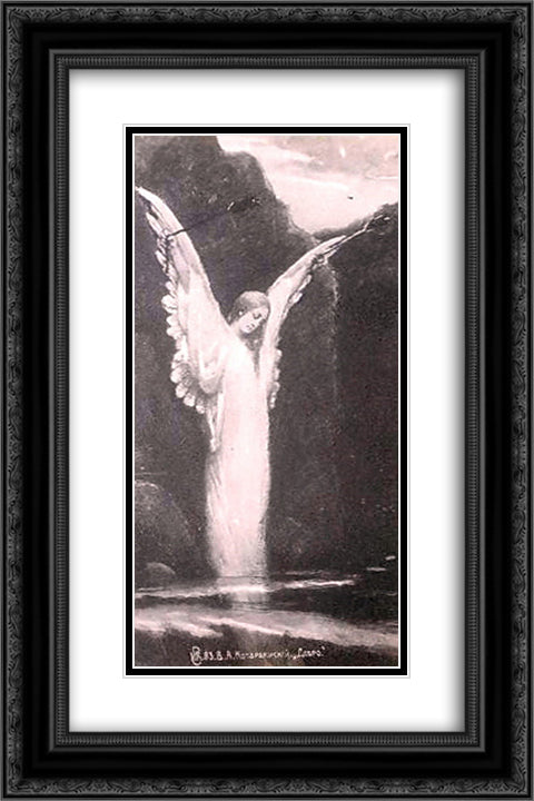 Good 16x24 Black Ornate Wood Framed Art Print Poster with Double Matting by Kotarbinski, Wilhelm