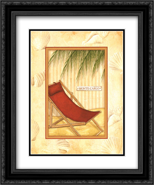 Parasol Club IV 15x18 Black Ornate Wood Framed Art Print Poster with Double Matting by Laliberte, Andrea